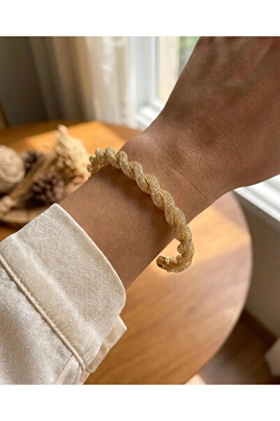 LİYONA JEWELLERY Örgü Kelepçe Bilezik Modeli