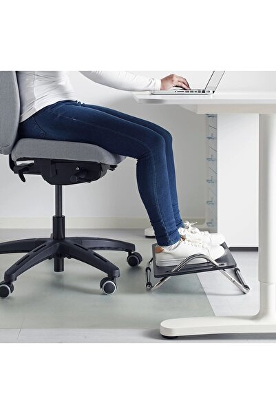 IKEA QUİCK Çalışma Ofis Masa Ayak Desteği 49x38 Cm Masa Altı Ayak Standı Siya...