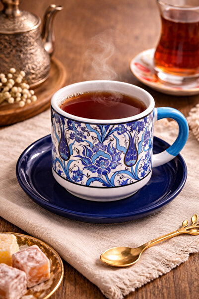 MUGUSA HEDİYELİK Handmade Chinese Patterned Plate-Mounted Mug / Tea & Filter ...
