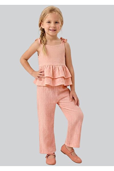 ww waka waka kids store Κοριτσίστικο Σετ Παντελόνι με Βολάν από Μουσελίνα