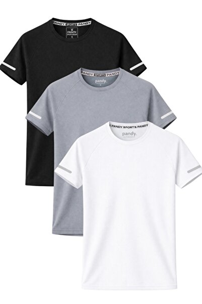 pandy Γυναικείο αθλητικό μπλουζάκι 3-pack, πολύχρωμο, τεχνικό, με δυνατότητα ...