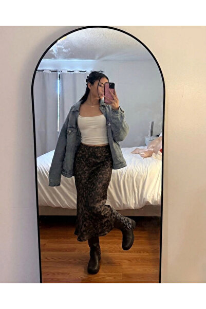 Toum Ρετρό Μποέμ Ζακάρ Φούστα με φερμουάρ