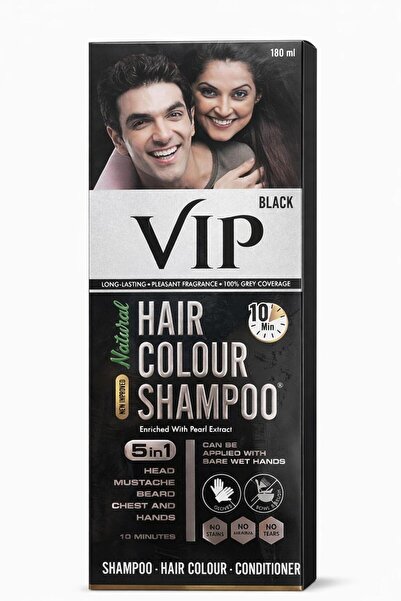 Vip Hair Dye Shampoo Black