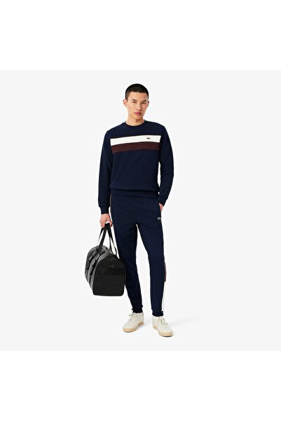 Lacoste Erkek Tapered Fit Renk Bloklu Lacivert Eşofman Altı