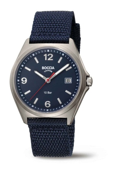Boccia Ceas bărbătesc 3663-03, Cuarț, 39mm, 10ATM
