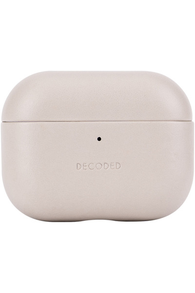 decoded Leather Case for AirPods Pro 3 - Beige