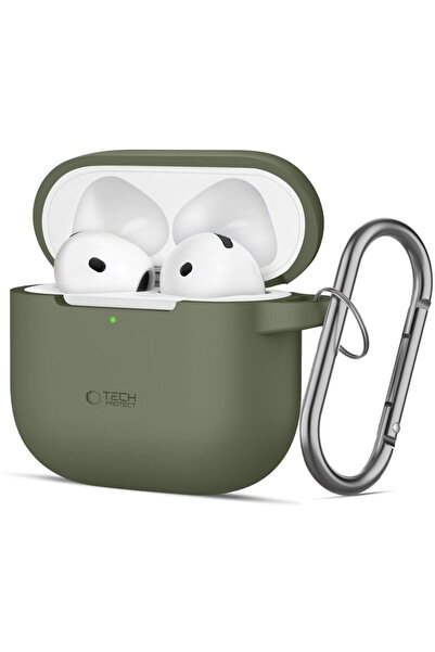 Tech-Protect SILICONE HOOK APPLE AIRPODS 4 OLIVE GREEN