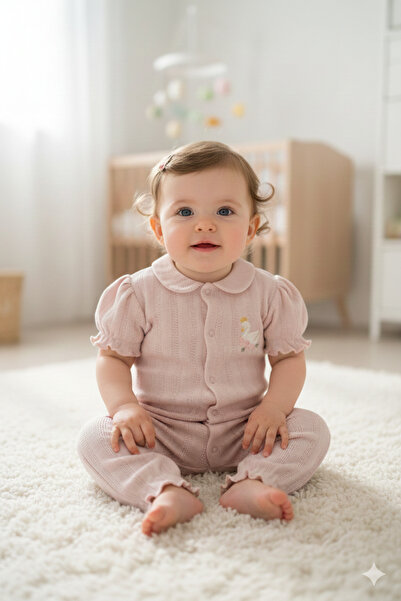 Kidaxi Jakarli Baby Jumpsuit with Collar Without Pattees