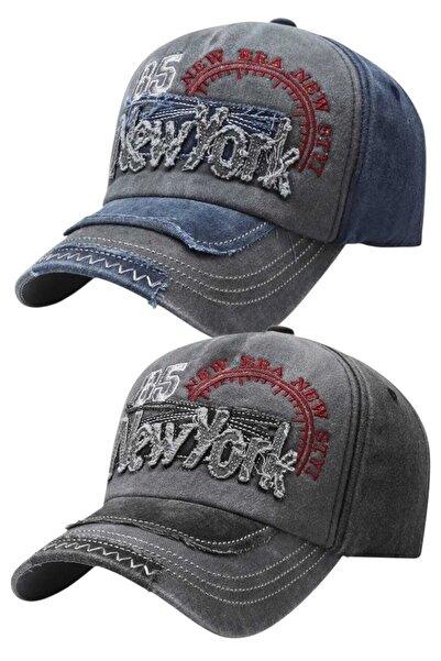 Uniquetrenders Unisex Vintage 85 New York Κεντημένο Ρυθμιζόμενο Καπέλο Μπέιζμ...