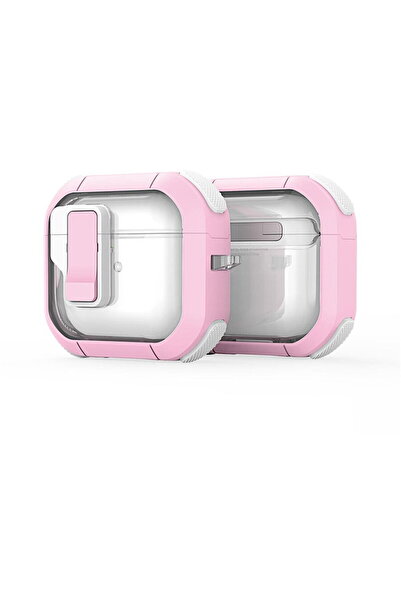 Dux Ducis Husa pentru Apple AirPods 4 - PECN Series - Pink / White