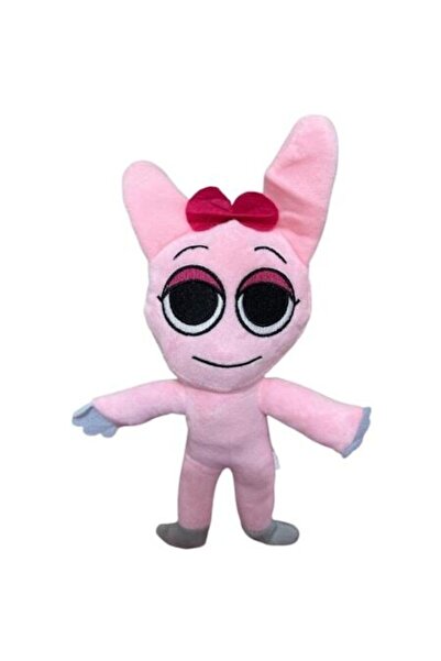 OEM Jucărie de pluș Sprunki Pinky cu picioare, roz, 25cm