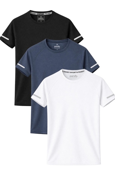 pandy Γυναικείο αθλητικό μπλουζάκι 3-pack, πολύχρωμο, τεχνικό, με δυνατότητα ...