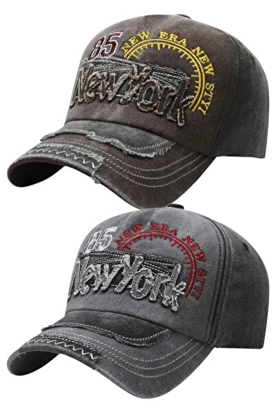 Uniquetrenders Unisex Vintage 85 New York Κεντημένο Ρυθμιζόμενο Καπέλο Μπέιζμ...