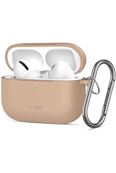 Tech-Protect SILICONE HOOK APPLE AIRPODS PRO 3 CAFFE LATTE