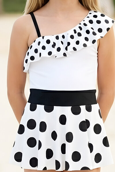 MODANINO Κοριτσίστικο φόρεμα μαγιό-με ενσωματωμένο εσώρουχο και βολάν στο για...