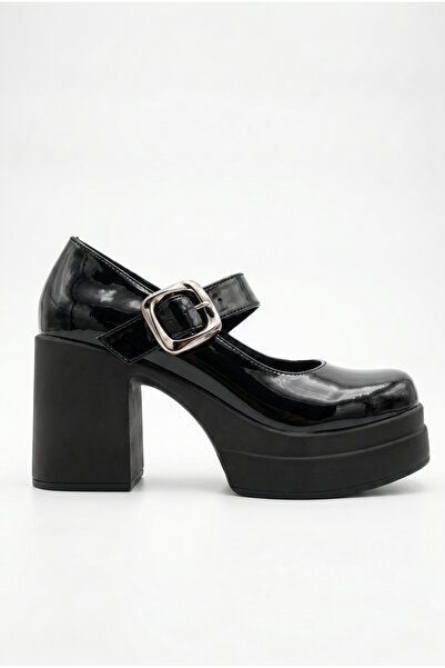 Shoesers Γυναικεία ψηλοτάκουνα παπούτσια μπαλαρίνας με κομψή πόρπη, ελαστική ...