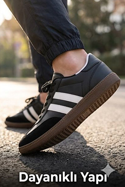 FLY STEP Unisex Stil Şık Rahat Hafif Günlük Yandan Şeritli Bağcıklı Yürüyüş Koşu Sneaker Spor Ayakkabı