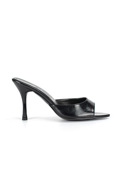 Gökhan Talay Zafira Flexible Soft Non-Slip Sole (8 cm) Black Patent Leather W...