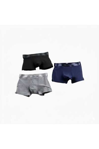 NoNameStore7 TOMMY - Ανδρικά Μποξεράκια, Σετ 3 τεμαχίων, 95% Βαμβάκι, Μαύρο, ...