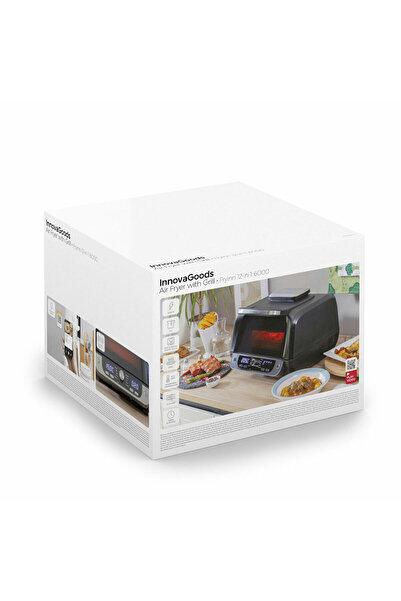InnovaGoods Fryinn 12 σε 1 6000 Φριτέζα Αέρος με Γκριλ Μαύρο Ατσάλι 3400 W 6 L