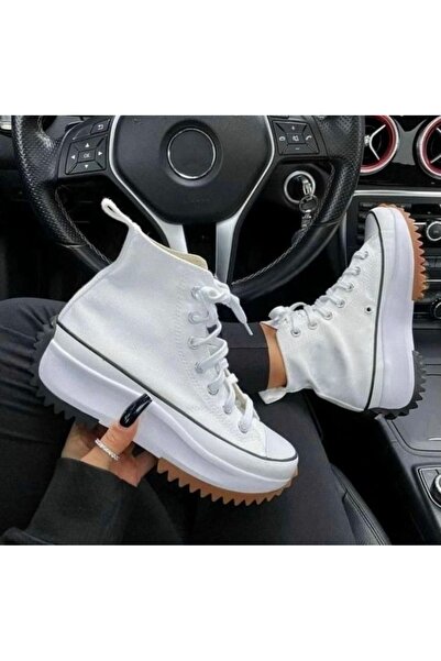 Nuzabi Cnv Platform Taban Λευκό Αθλητικό Παπούτσια με Αστέρι