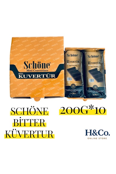 SCHÖNE Profesyonel Mini Bitter Kuvertur 200gr*10