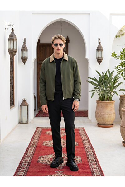 BASEL.CO ZRA Model Kadife Yakalı Ceket - Premium Casual