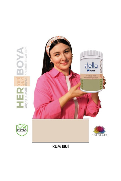 Bianca Stella Serisi Yeni Nesil Yüzey Dönüşüm Boyası - Kum Beji