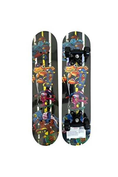 CWT Παιδικό Ξύλινο Σκέιτμπορντ, 60 εκ. - Μαύρο Τέρας