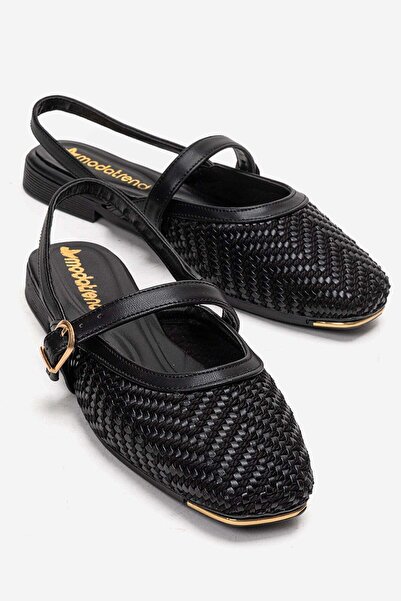 CCWAY AYAKKABI Γυναικεία Παπούτσια Daily Stone ΜΑΥΡΟ ΨΑΙΡΙΝΟ