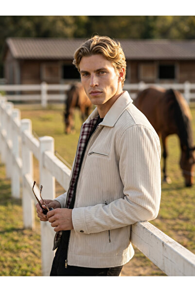 BASEL.CO Εργατικό καρό μπουφάν με λεπτομέρειες - Στυλ Premium Trend