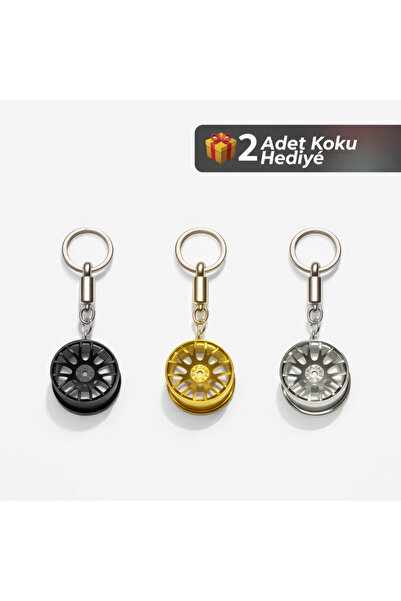 CAR BOOST JANT DÖNEN DİSK METAL OTO ANAHTARLIK GOLD| SILVER| BLACK +🎁 Oto Ko...