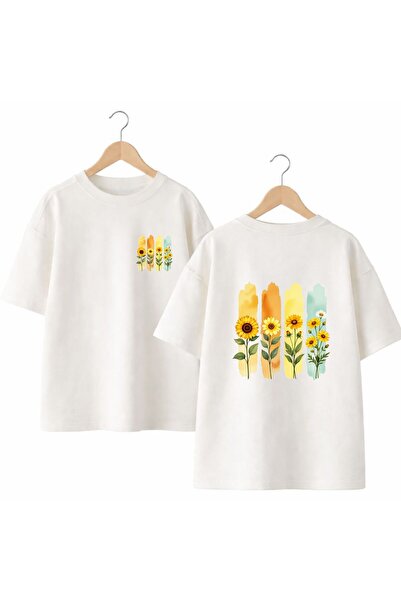 playwear Tricou cu imprimeu pe spate și pe piept, 100% bumbac, supradimension...