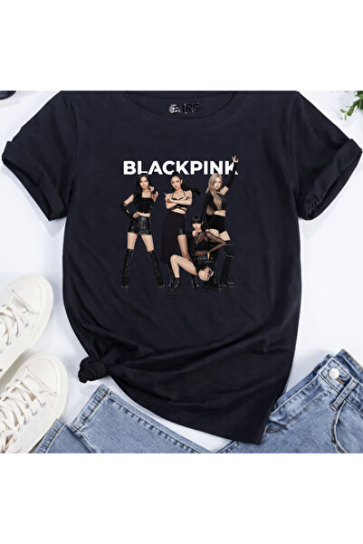 barsdepo Μπλουζάκι BLACKPINK με στάμπα, Ποιότητα PREMIUM Unisex για Παιδιά/Εν...