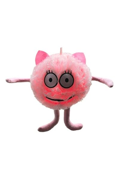 MASHASHOP Minge pufoasă, Prieteni amuzanți, roz, 23 cm