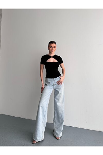 Rabi Shine ΓΥΝΑΙΚΕΙΑ ΜΠΛΟΥΖΑ ΜΕ ΛΕΠΤΟΜΕΡΕΙΕΣ ΚΑΙ ΑΓΚΡΑΦΕΣ ΣΤΟ ΜΠΡΟΣΤΙΝΟ ΜΕΡΟΣ