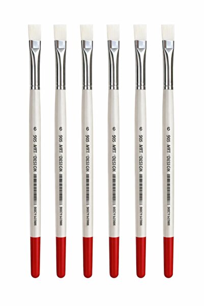 Artdesign 995 Series Stroke Brush White Short Handle Synthetic Side Cut Brist...