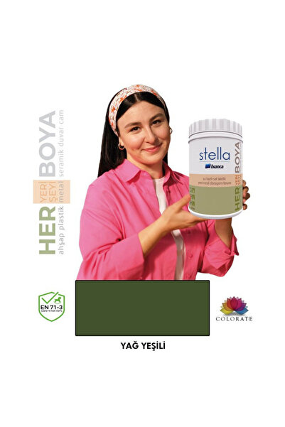 Bianca Stella Serisi Yeni Nesil Yüzey Dönüşüm Boyası - Yağ Yeşili