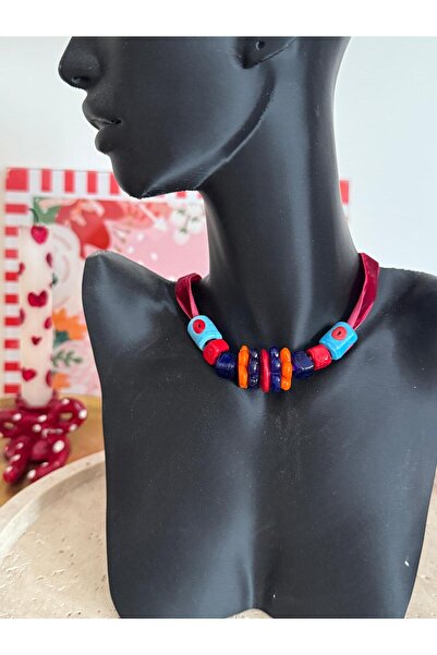 bizizmoda Murano Glass Special Design Glass Natural Stone Necklace