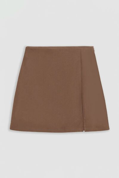 Hiccup High Waist Slit Mini Skirt