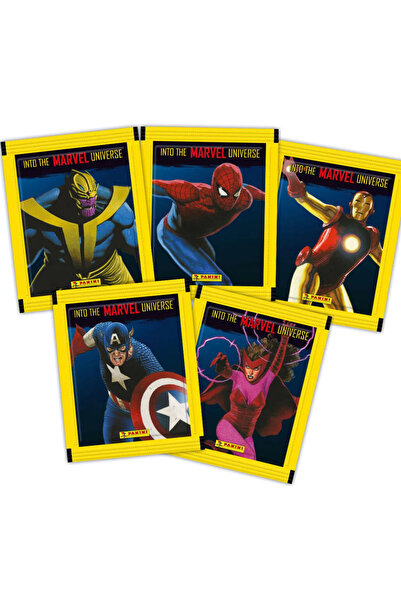 Next Plus Official into the Marvel Universe Panini Sticker Collection 5 Pack ...