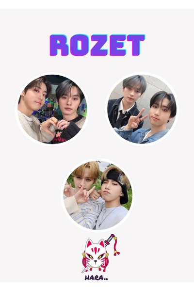 Stray Kids Kpop Group Han and Lee Know Badge Set