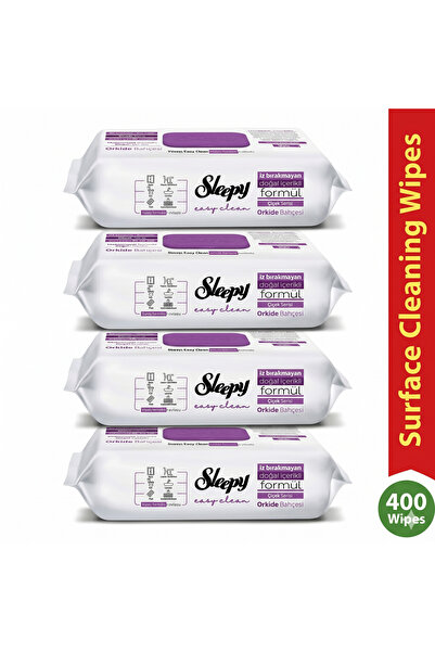 Sleepy Μαντηλάκια Καθαρισμού Επιφανειών Εύκολου Καθαρισμού - Άρωμα Κήπου Ορχι...