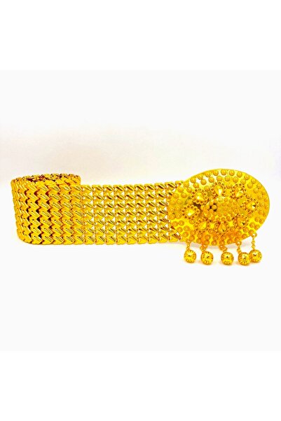 Parılda Μοντέλο Üzüm – Επιχρυσωμένη Γυναικεία Ζώνη (με κρεμαστό στοιχείο / πό...