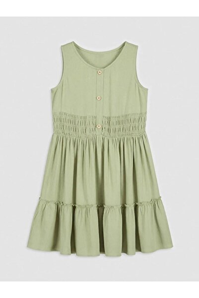 LC Waikiki Φόρεμα για κορίτσια με λαιμόκοψη ποδηλάτου (S6)