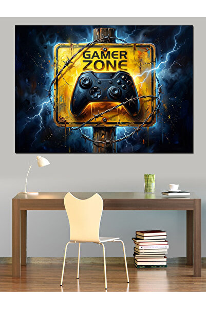 Artmeg Gamer Zone Play Area Διακοσμητικός καμβάς - Ξύλινος πίνακας MDF