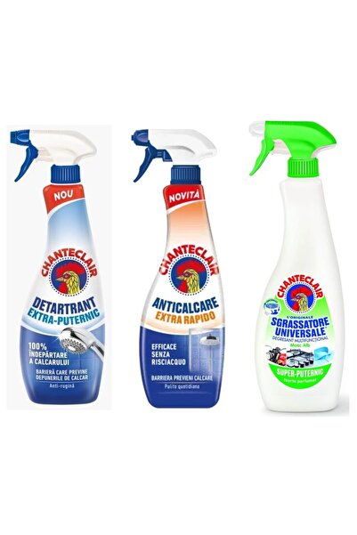 Chanteclair Set 3 Chanteclair: 1x Detartrant Puternic, 1x Anticalcar Rapid, 1...