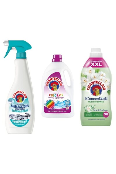 Chanteclair Set 3 Chanteclair: 1x Degresant Anti-Miros, 1x Detergent Color, 1...