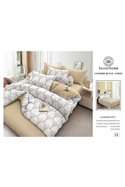 Bumbacel 100% COTTON Lenjerie de pat 6 piese din Bumbac