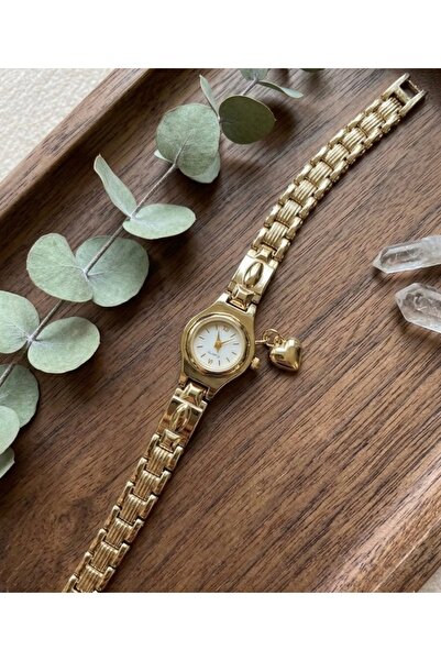 Mihristore Yeni Model Pinterest Charm Kalp Saat Saat Anneler Günü Hediyesi Mi...